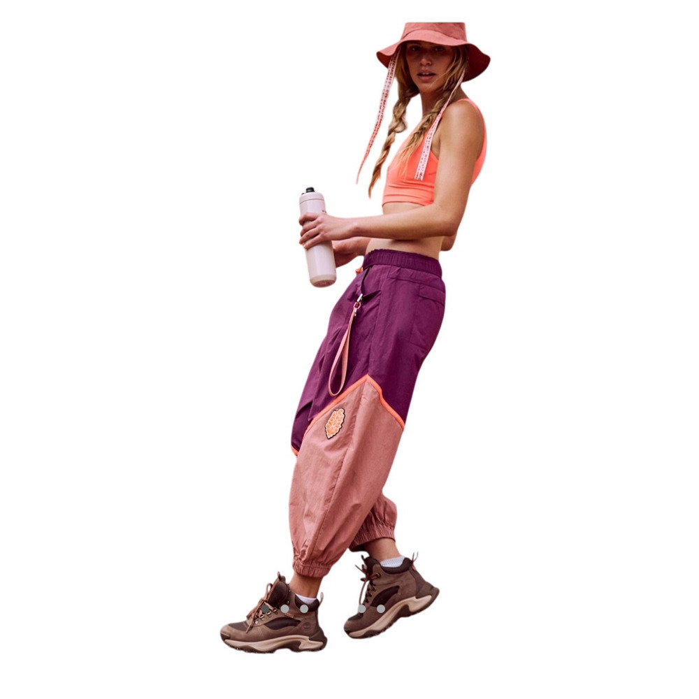 NWT FP Movement Women's Free Throw Pants deep mulberry combo extra small - Picture 6 of 10